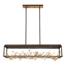 Eurofase Blue US 35642-015 - AERIE,8LT LED RECT CHANDLR,BRZ