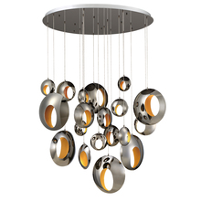 Eurofase Blue US 35911-012 - ARLINGTON,19LT LED CHAND,BK/CH