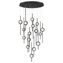 Eurofase Blue US 39465-016 - BARLETTA,16LT LED CHAND, BLK