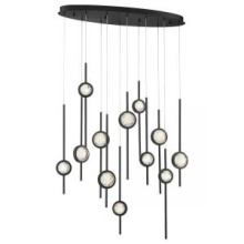 Eurofase Blue US 39466-013 - BARLETTA,12LT LED CHAND, BLK