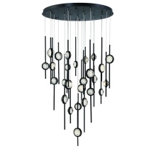 Eurofase Blue US 43890-019 - BARLETTA,26LT LED CHAND,BLK
