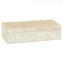 Cyan Designs 11684 - Triton Rectangle Box Designed by J Kent Martin Pearl - Small