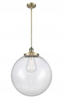 Innovations Lighting 201S-AB-G202-18 - Beacon - 1 Light - 18 inch - Antique Brass - Stem Hung - Pendant