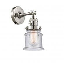 Innovations Lighting 203SW-PN-G184S-LED - Canton - 1 Light - 5 inch - Polished Nickel - Sconce