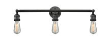 Innovations Lighting 205-BK - Bare Bulb - 3 Light - 30 inch - Matte Black - Bath Vanity Light