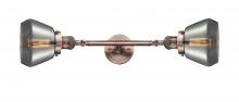 Innovations Lighting 208L-AC-G173 - Fulton - 2 Light - 7 inch - Antique Copper - Adjustable Bath Vanity Light