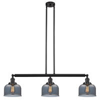 Innovations Lighting 213-OB-G73-LED - Bell - 3 Light - 41 inch - Oil Rubbed Bronze - Stem Hung - Adjustable Island Light