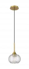 Innovations Lighting 323-1P-BB-G323-7CL - Berkshire - 1 Light - 7 inch - Brushed Brass - Cord Hung - Pendant