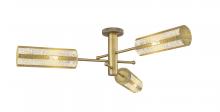 Innovations Lighting 434-3F-BB-G434-12ME - Crown Point - 3 Light - 34 inch - Brushed Brass - Flush Mount