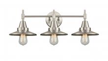 Innovations Lighting 447-3W-SN-M2-SN - Railroad - 3 Light - 26 inch - Satin Nickel - Bath Vanity Light