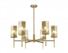 Innovations Lighting 463-6CR-BB-G463-8ME - Blakeley - 6 Light - 32 inch - Brushed Brass - Chandelier