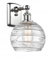 Innovations Lighting 516-1W-PC-G1213-8 - Athens Deco Swirl - 1 Light - 8 inch - Polished Chrome - Sconce