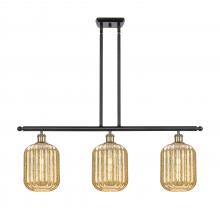 Innovations Lighting 516-3I-BAB-G460-7ME - Preston Cylinder - 3 Light - 36 inch - Black Antique Brass - Stem Hung - Island Light
