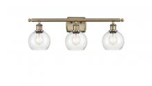 Innovations Lighting 516-3W-AB-G124-6 - Athens - 3 Light - 26 inch - Antique Brass - Bath Vanity Light