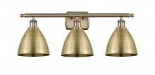 Innovations Lighting 516-3W-AB-MBD-75-AB - Bristol - 3 Light - 28 inch - Antique Brass - Bath Vanity Light