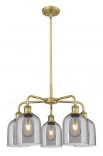 Innovations Lighting 516-5CR-BB-G558-6SM - Bella - 5 Light - 24 inch - Brushed Brass - Chandelier