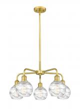 Innovations Lighting 516-5CR-SG-G1213-6 - Athens Deco Swirl - 5 Light - 24 inch - Satin Gold - Chandelier