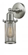 Innovations Lighting 900-1W-SN-CE219 - Quincy Hall - 1 Light - 5 inch - Brushed Satin Nickel - Sconce