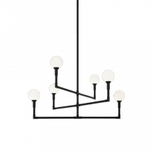 Matteo Lighting C64806BKOP - Candlestix Black Chandelier