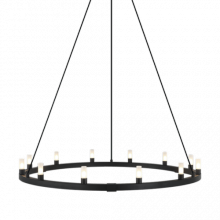 Matteo Lighting C75212MB - Cascadian Matte Black Chandelier