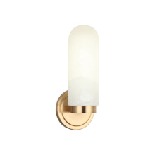 Matteo Lighting S01901AG - Capsula Aged Gold Brass Wall Sconce