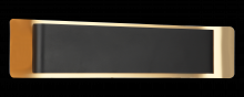 Matteo Lighting S10524MBAG - Kumilo Matte Black + Aged Gold Brass Wall Sconce