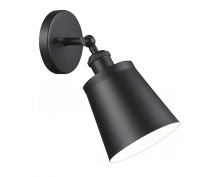 Matteo Lighting S08201BK - Kinsley Black Wall Sconce