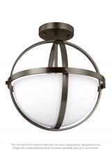 Generation Lighting 7724602EN3-778 - Alturas Two Light Semi-Flush Convertible Pendant